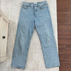 Agolde Light Blue Straight Leg Jeans